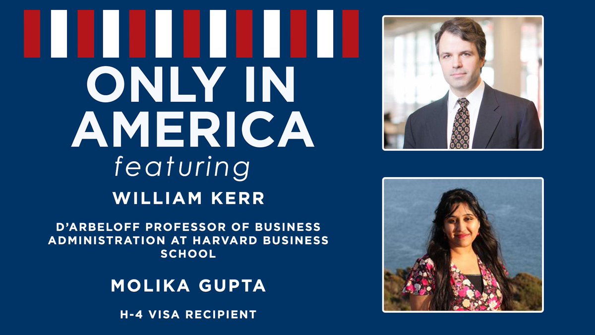 This week on #OnlyInAmerica: <a href="/anoorani/">Ali Noorani</a> talks to <a href="/william_r_kerr/">Bill Kerr</a> and Molika Gupta on #H1B and #H4 visas, and the need for a modernized U.S. #immigration system 🎙️ ow.ly/WKvs30odxhf