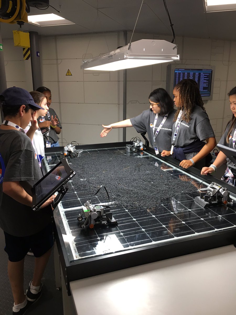 ciambrello's tweet photo. Problem-solving... mars generation style!  Developing a plan to clear dust off a solar array on Mars ☄️ #dhawildcatpride https://t.co/LFP2ZZ93Kz