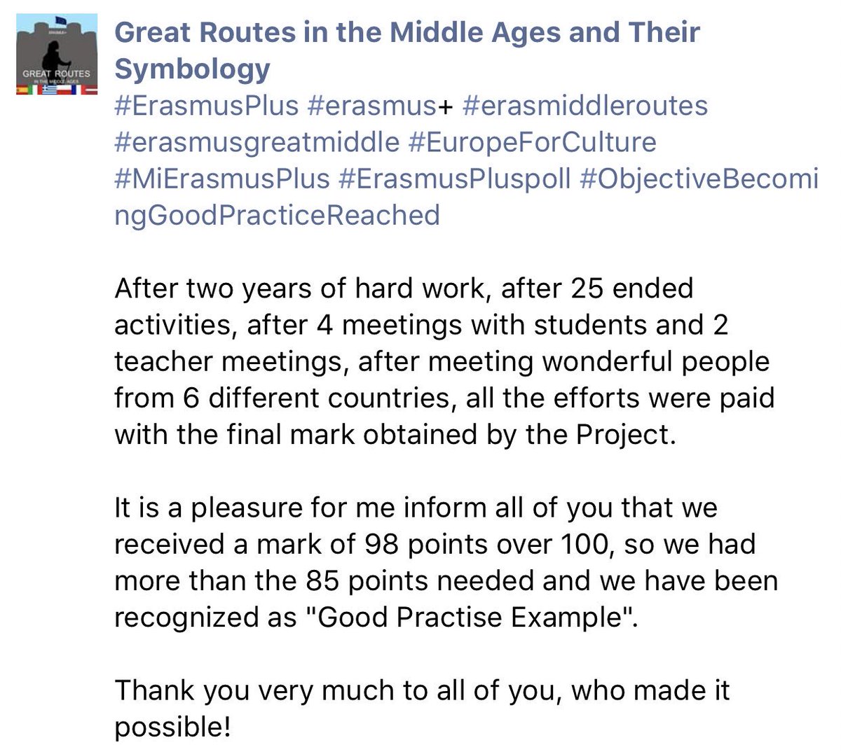 erasmiddleroute's tweet photo. #ErasmusPlus #erasmus+ #erasmusgreatmiddle #EuropeForCulture #mierasmusplus #objectivebecominggoodpracticereached https://t.co/yPluJaRl3Y https://t.co/q3qUzh7xHs