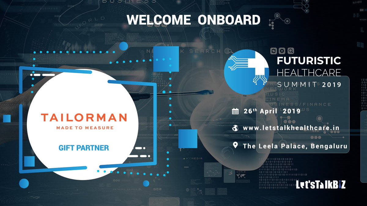 LetsTalkB2B's tweet photo. We are delighted to have @tailormanindia on board as a Gift Partner.
28 Days to go for the #FHS2019.
Register Now to avail the benefits. https://t.co/CJHCjO5LAv
#conferencegifts #delegatehandouts #healthcaresummit #Bangalore https://t.co/q1T2QNA3IW