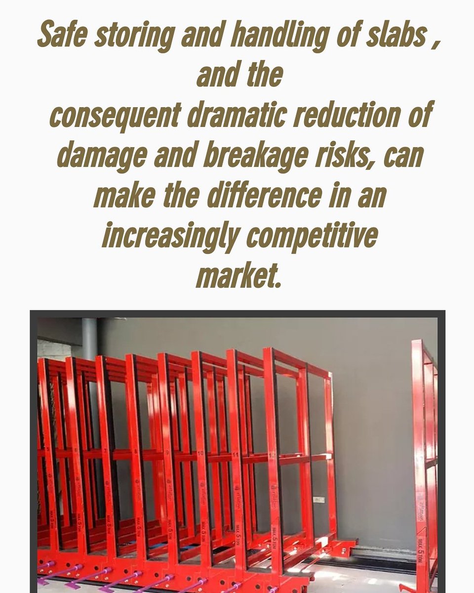 eflatungroup's tweet photo. Stone-Marble-Granite-Quartz-Glass Slab Storage System
Maximize the space in your shop by properly and safely storing your slabs.
#EflatunGroup https://t.co/yF2GU06XS4