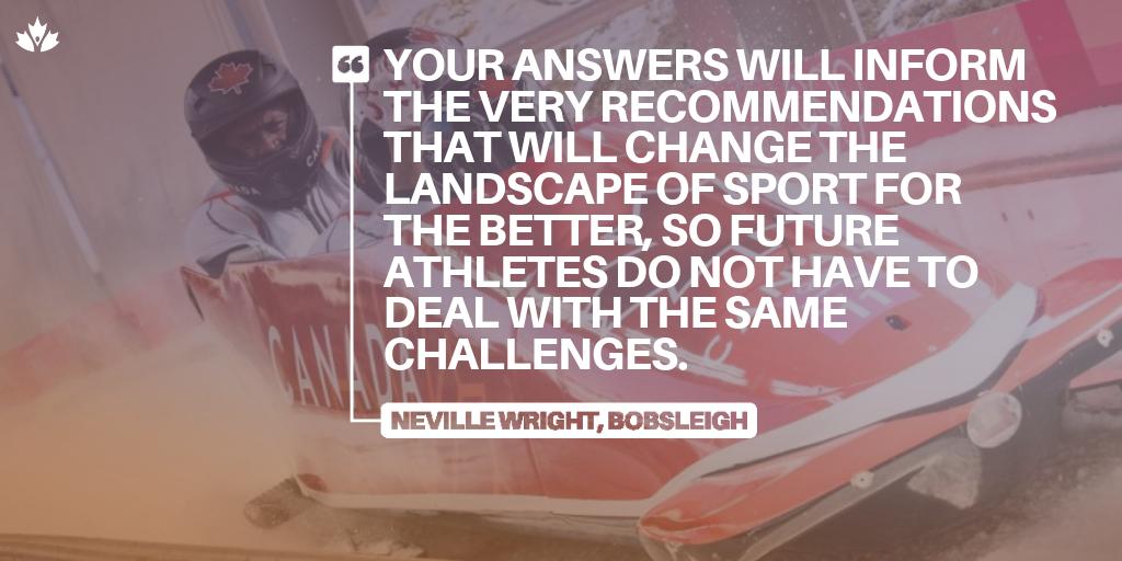 AthletesCAN's tweet photo. If you could leave sport safer for the #nextgen, would you? Here is your chance.

Take a few minutes to complete the safe sport survey #CheckYourInbox 📥

Did not receive email? 
📧: info@athletescan.com

#AthleteVoice
#SafeSport https://t.co/p7DLHksiYG