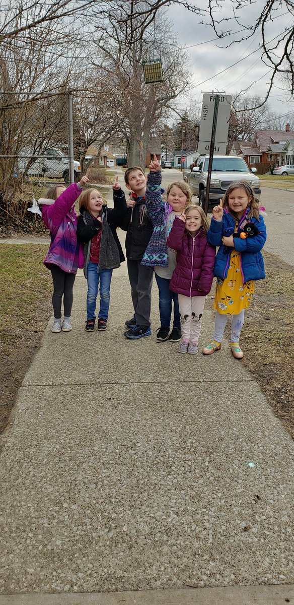 LakeCountyESC's tweet photo. Our Spring Break latchkey kiddos hung a bird feeder outside the gym doors! After a long 48 hours we finally had visitors enjoying the treats we hung!! https://t.co/41WnNNFKsH