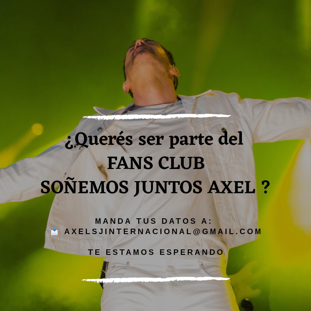 fcaxelsjuntos's tweet photo. Seguimos sumando gente !
SEGUIMOS CRECIENDO Y CON MUCHOS SUEÑOS POR CUMPLIR 

Si querés ser parte de @fcaxelsjuntos manda tus datos !

Te estamos esperando 💚 https://t.co/5JF1gfXltI