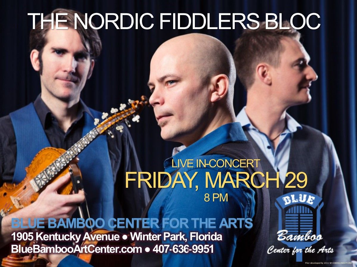 BlueBambooArtCenter (@bluebambooarts) on Twitter photo Plan your Friday night #datenight now - don't miss The Nordic Fiddlers Bloc - 8 pm Friday March 29 @ the #BlueBamboo in #WinterPark #Orlandoflorida .
Order tix now:
buff.ly/2HHCGW7
or call 407-636-9951
or purchase them at the venue door before the show.
<a href="/OrlandoPicks/">Orlando Picks</a> Plan your Friday night #datenight now - don't miss The Nordic Fiddlers Bloc - 8 pm Friday March 29 @ the #BlueBamboo in #WinterPark #Orlandoflorida .
Order tix now:
buff.ly/2HHCGW7
or call 407-636-9951
or purchase them at the venue door before the show.
<a href="/OrlandoPicks/">Orlando Picks</a>