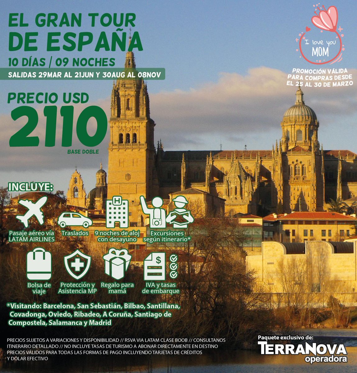 terranovapy's tweet photo. Ya estas pensando en el mejor regalo para Mamá?? Aquí las mejores opciones de Europa para hacerla inmensamente feliz!! Promoción para compra del 25 al 30 de Marzo!! Consulte con su agencia de viajes favorita! https://t.co/2C7CZk99p7