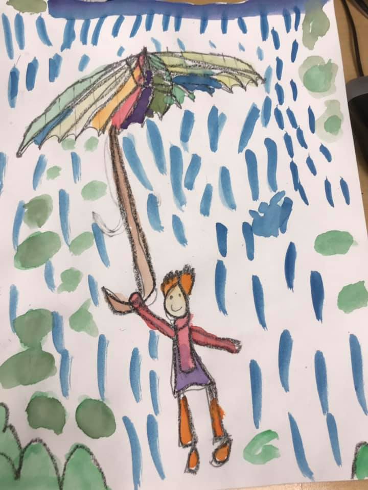 Rainy Day Rainy Season Drawing For Class 6
