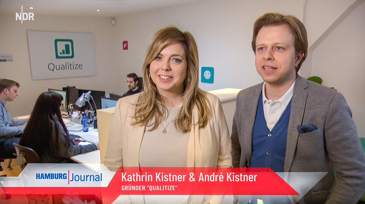 qualitize's tweet photo. Gestern waren wir im #HamburgJournal des @ndr zu sehen! Im Rahmen der Rubrik #HAMBURGmorgen wurde unser einzigartiges Konzept vorgestellt! Für alle, die es verpasst haben, geht es hier zum Beitrag:

https://t.co/I5RjUrZLox

#TV #qualitize #StartUp @HHStartups #interview #Zukunft https://t.co/6iCVxbC9KV