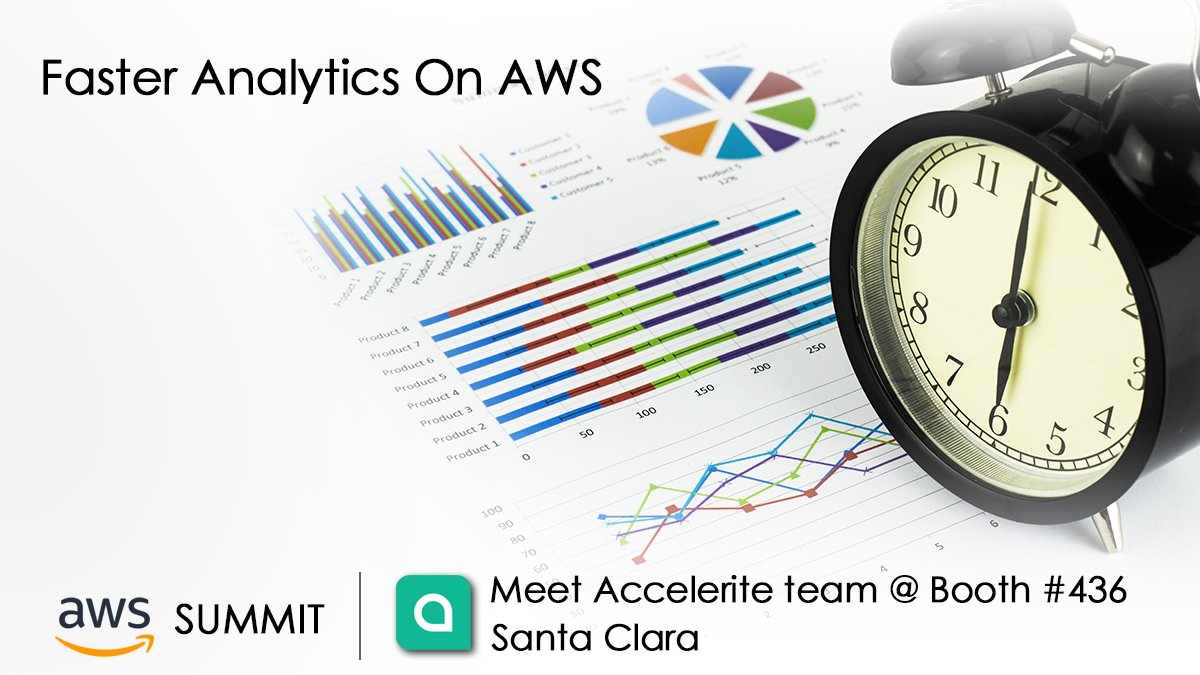 Accelerite's tweet photo. Whether you are new to the cloud arena or a seasoned developer, come meet us at booth #436 at #AWSSummit in Santa Clara to experience instant improvement in your business.

#AWSSummit2019 #SantaClara #CloudAnalytics #AWSanalytics https://t.co/yQndsKGmBP