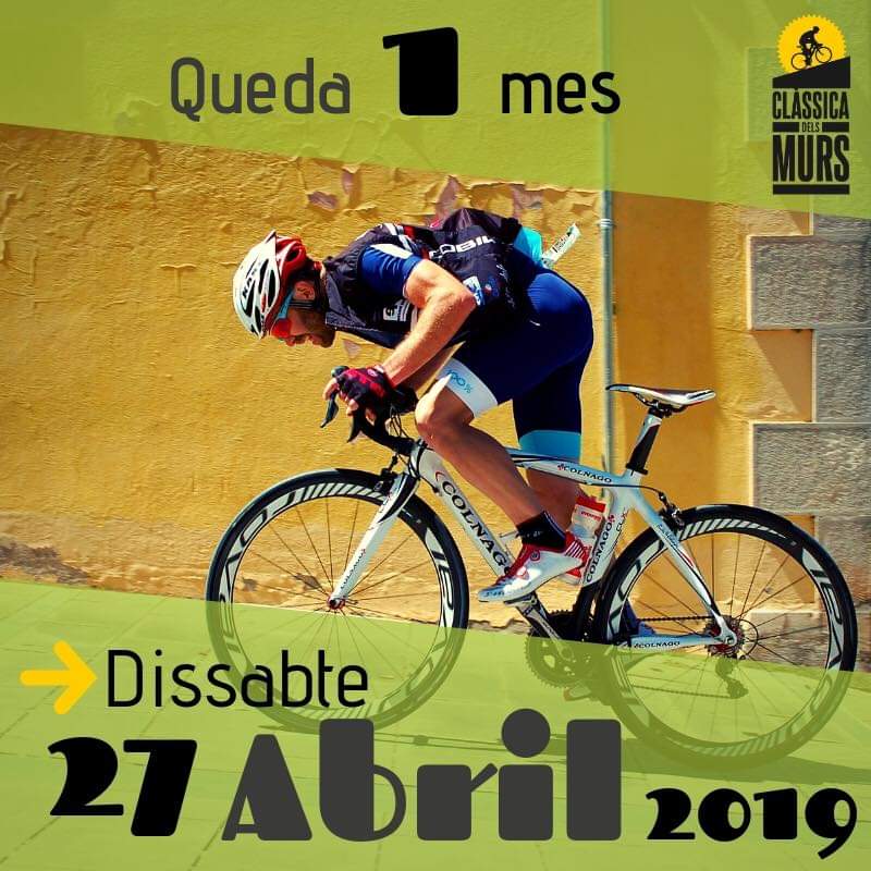 classicamurs's tweet photo. Un mes per la Clàssica i últims dies abans del canvi de preu en les inscripcions. 
👉🏻https://t.co/vRk7ppib8W
#Clàssicamurs2019 https://t.co/9Uc0uQcLxe