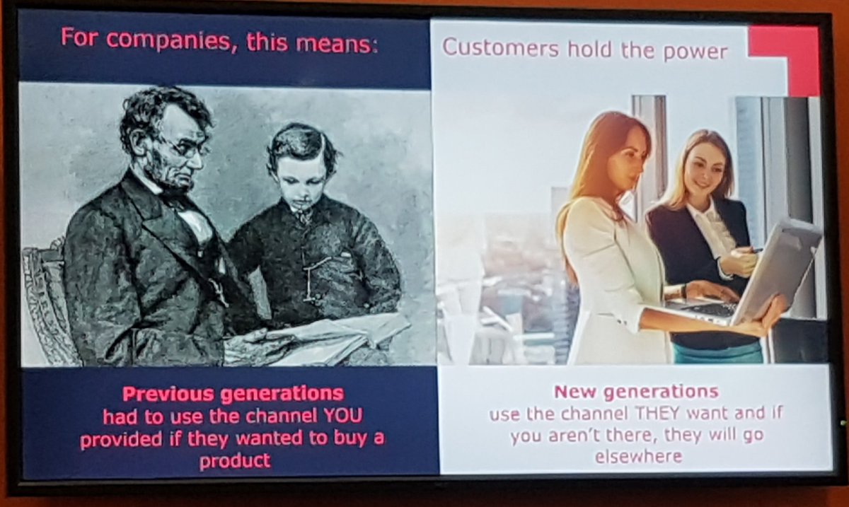MikeyOsb's tweet photo. Great opening keynote at #CallContact19 from @odigo's @AGH_Stratgen on the need for organisations to be where their customer's conversation is happening.

It's about engagement, not channels https://t.co/UQE2xUbXLB
