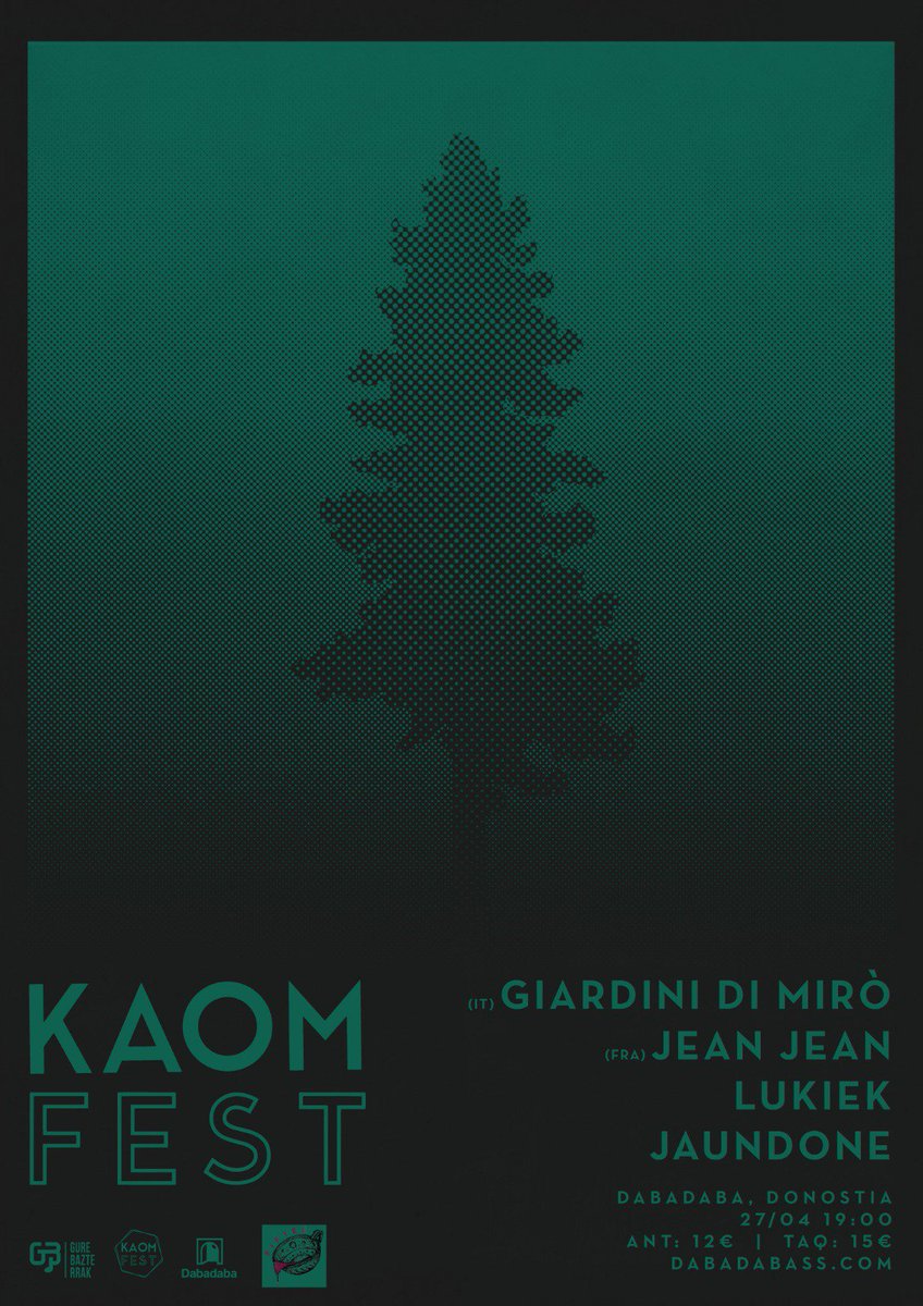 💥1 MES💥

Giardini di Mirò | Jean Jean | Lukiek | JaunDone

📆 Sábado 27 abril, 19h.
🎪 @DabadabaSS Donostia
🎫 12€ ANT | 15€ TAQ
👇
dabadabass.com