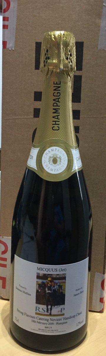 Martin Higgs (@higgsonhorses) on Twitter photo Champagne going out to celebrate Micquus’ win at <a href="/plumptonraces/">Plumpton Racecourse</a> in February. He has since won again for his owner Anne Leftley and trainer <a href="/SeamusMullins1/">Seamus Mullins</a> , well done and richly deserved 😀🐎🍾 Champagne going out to celebrate Micquus’ win at <a href="/plumptonraces/">Plumpton Racecourse</a> in February. He has since won again for his owner Anne Leftley and trainer <a href="/SeamusMullins1/">Seamus Mullins</a> , well done and richly deserved 😀🐎🍾