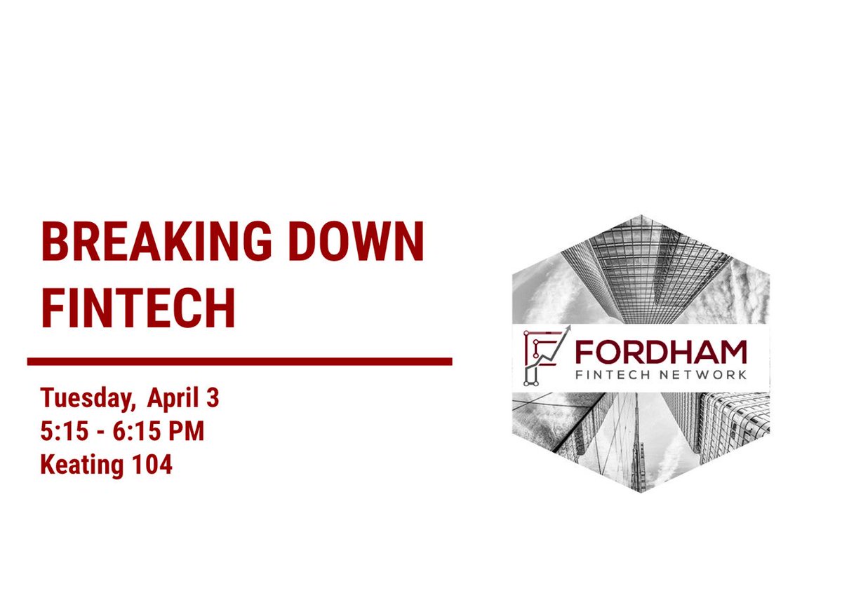 Fordham FinTech Network tweet media