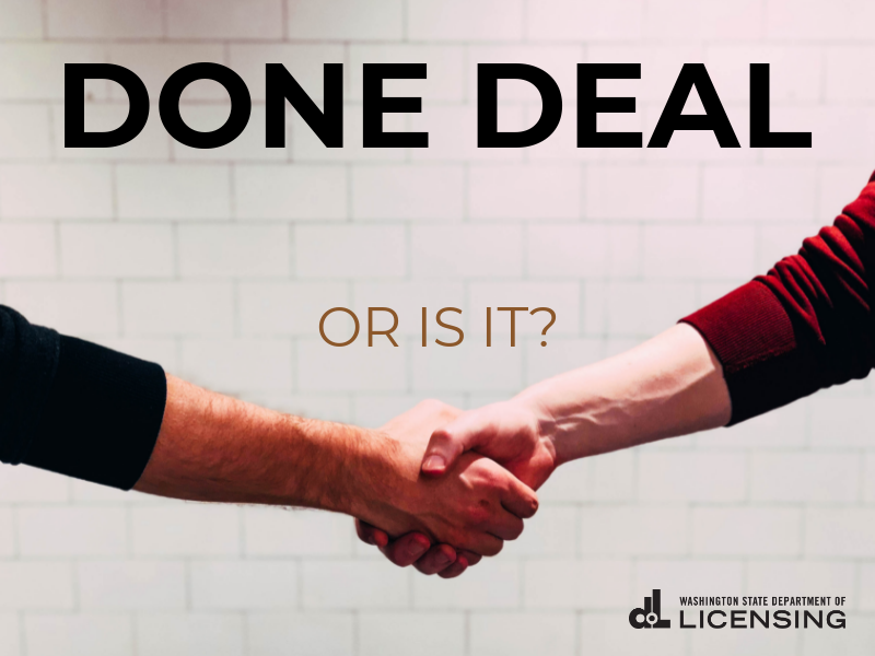 WA_DOL's tweet photo. Transferring ownership of a vehicle isn't as simple as a handshake. Here's everything you need to know about buying from a private party: https://t.co/QNsWh96DuO
#TransferOwnership #DOL https://t.co/VGSfcBOTlR