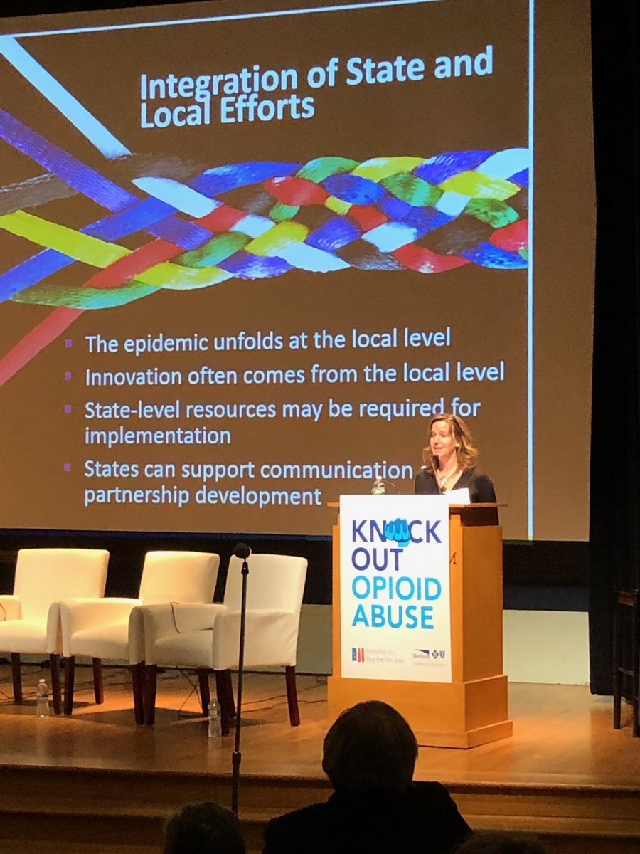 Keynote Speaker Dr. Rita Noonan, Centers for Disease Control and Prevention (CDC) @ #KnockOutOpioidAbuse Summit talking about the importance of collaboration on the local, state &amp; federal level to combat the opioid epidemic #KnockOutOpioidAbuse  ⁦⁦⁦<a href="/HZNFoundation/">Horizon Foundation</a>⁩