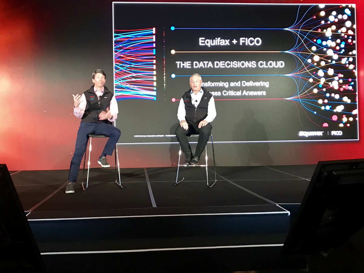 FICO_corp's tweet photo. Equifax CEO @MarkBegor and FICO CEO Will Lansing announce our strategic partnership to deliver the #DataDecisionsCloud https://t.co/cNG4cmLar8 https://t.co/LCY02iTvol