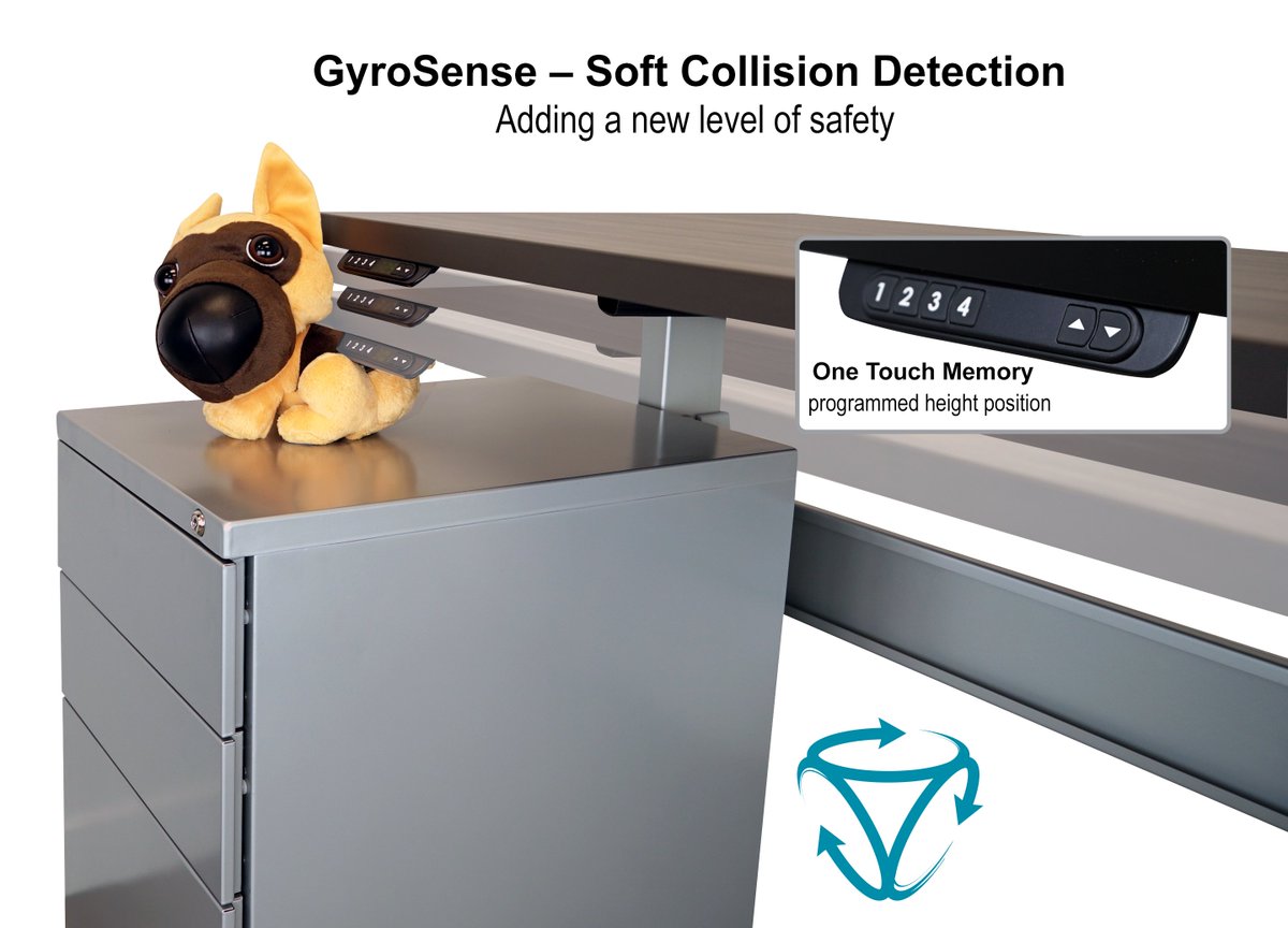 Indoff_llc's tweet photo. The GyroSense Soft Collision Detection by @ra_products is a great way to keep height adjustable furniture from causing accidental damage. Learn more about this new feature on the #IndoffBlog today: https://t.co/JfiOqMuHw3 https://t.co/pnNtxkVb5M