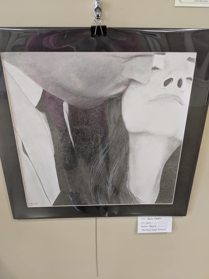 Be sure to check out the High School Art Show at Studio 96/Sterling Community Center between 12p.m. and 6p.m. daily thru Saturday.