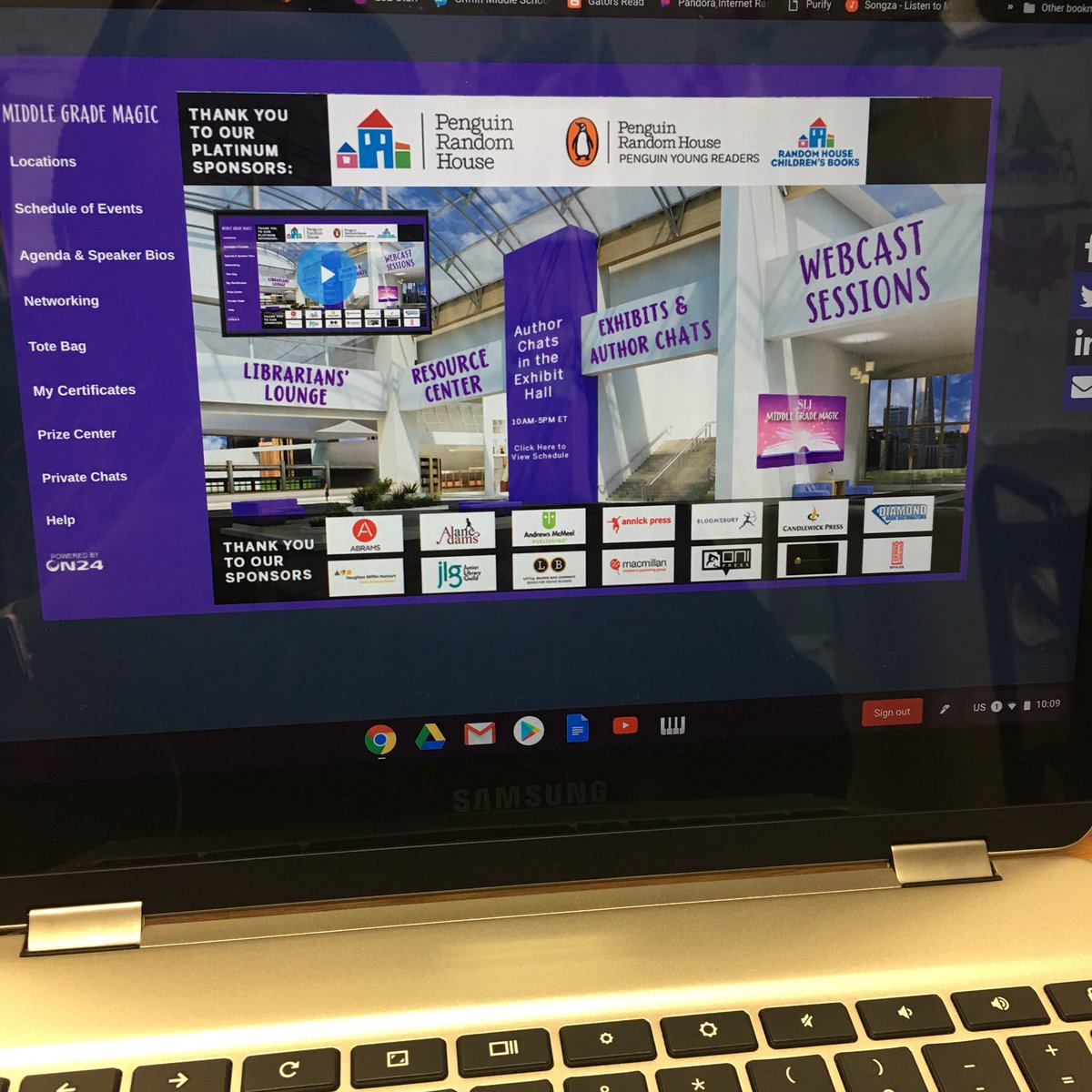 What does Mrs. Leffel do when the library’s closed for testing? Attend a virtual conference of course! @FISD_Libraries <a href="/GriffinMSGators/">Griffin MS</a> #middlegrademagic #lifetimelearner