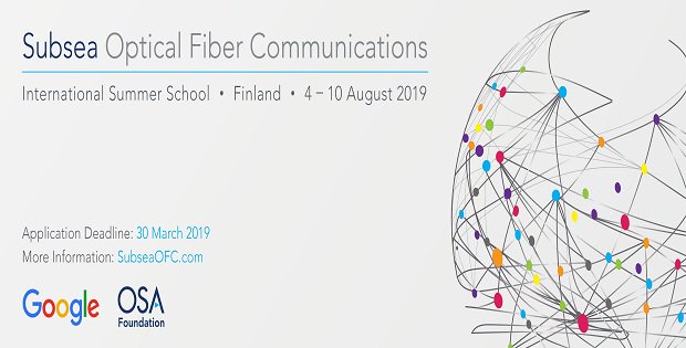 OpticaWorldwide's tweet image. #ApproachingDeadline: 3 days left to apply for the #OSAFoundation and @Google Subsea Summer School 4-10 August in Finland. If you are an early-stage researcher, Master&apos;s or PhD student interested in technology, apply by 30 March! Learn more -ow.ly/52sw30o6XiL #Subsea19