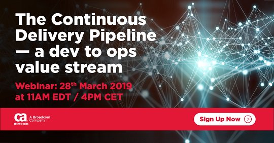 S_Baecker's tweet photo. Great webinar for your! @rscottwillson walks you through how to achieve an end-to-end #continuousdelivery pipeline. Register now: https://t.co/Sn0etlNgKA
#Automic #Automation https://t.co/qQQAbWf8Uu