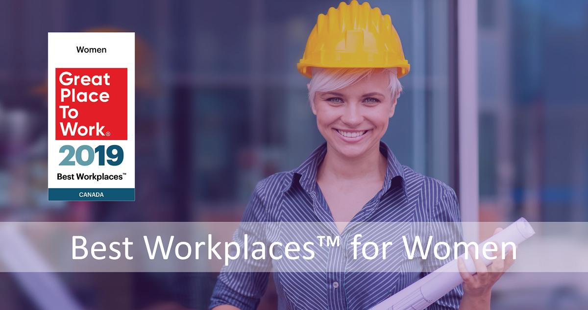 GPTW_Canada's tweet photo. We are so proud to release the 2019 edition of our long running list of Best Workplaces™ for Women. Congratulations to all the 50 winners who are contributing their best to make this world a better place FOR ALL!

See all the winners here - https://t.co/qBtfpGvODt https://t.co/QiCJnTZpJa