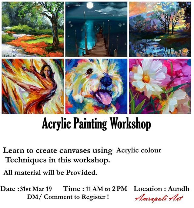 amrapali_art's tweet photo. Acrylic Art Workshop at Amrapali Art Studio⁣
⁣
DM/Comment to Register!⁣
⁣
See you there!⁣
.⁣
.⁣
.⁣
#pune #puneinstagrammers #puneevents #instapune #punegram #punephotographylovers #punegigs #koregaonpark #vimannagar #thingstodoinpune #punekar #pu… https://t.co/x6TKniOxQC https://t.co/KayZbRLCps
