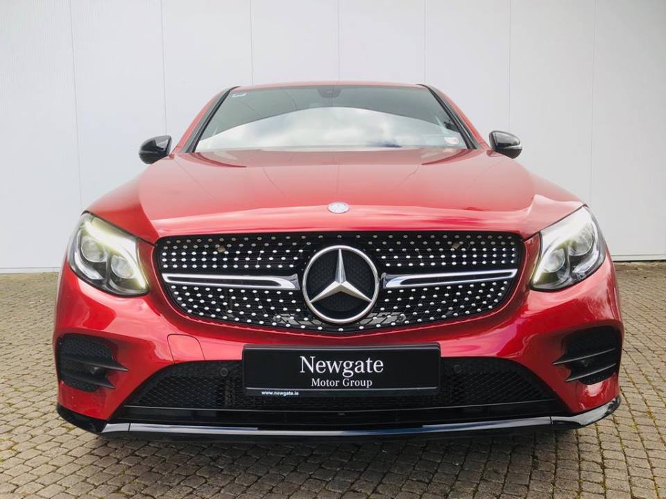 NewgateNavan's tweet photo. This stunning 2017 Mercedes-Benz GLC Coupé in Red Metallic with Black Leather Interior has a huge range of high spec features and is on offer for €49,950 or €675 per month with €15,000 deposit/trade in. View car at https://t.co/0qQGXM88nR or call David O'Connor on 086 1647752. https://t.co/uv7D0yDmiR