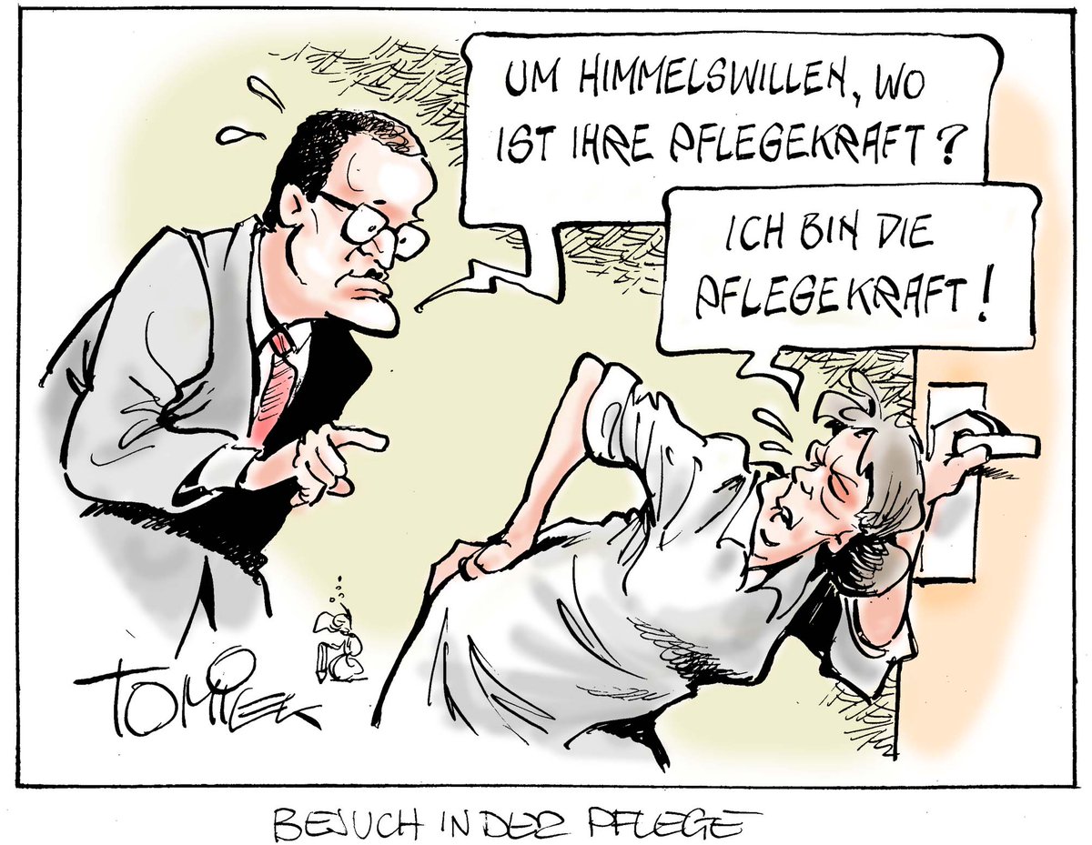 Ernst V All Pflege Notstand Cartoon Tomicek