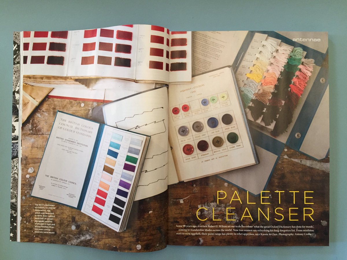 colourstandards's tweet image. How lovely is this luscious layout from the April edition of The World of Interiors.
4 sumptuous pages about where our historic BRITISH COLOUR STANDARD 
originated from. Colour geeks of the world unite!
ow.ly/WYi330odjLa