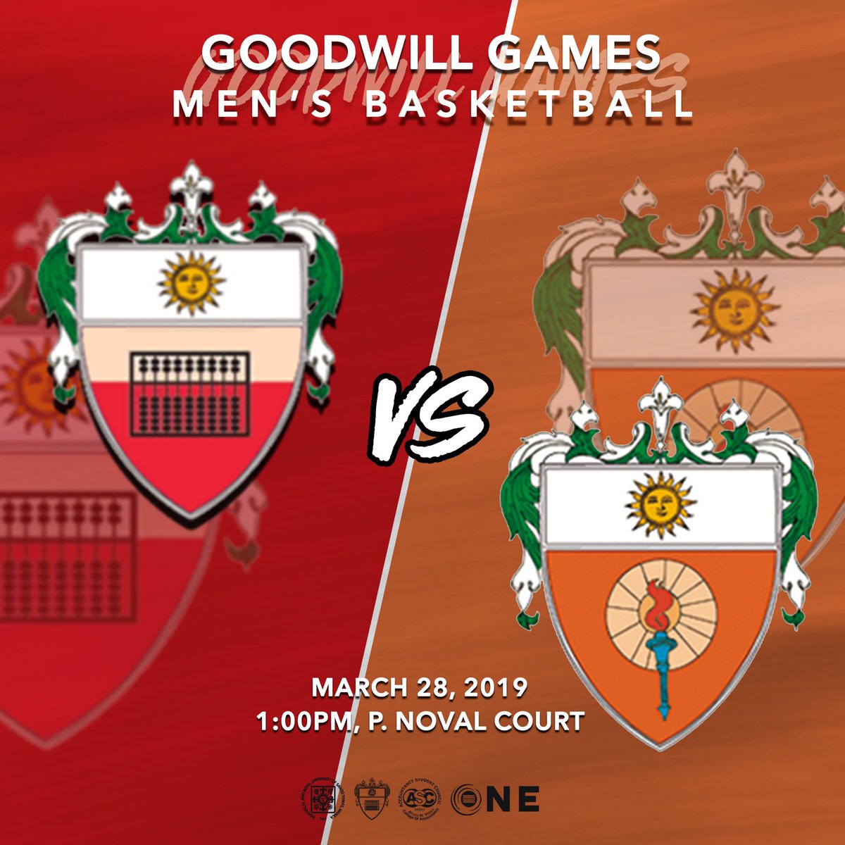 UST_ASC's tweet photo. Watch and support the Men’s Basketball Team‘s game against EDUC tomorrow at 1PM at the P. Noval Court as they finish the season strong!

#RedArmy
#RedNation
#TGG2018
#ONEfourAMV https://t.co/ByEUoFt7bn