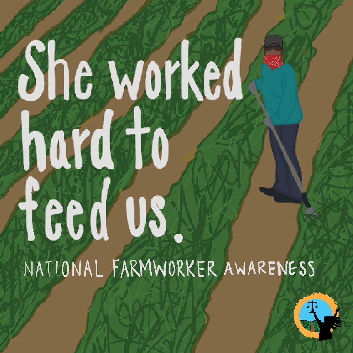 Repost: <a href="/mujerxsrising/">Justice for Migrant Women</a> 
The Justice for Women #bandanaproject campaign is a social media campaign in solidarity with farmworker women across the nation. #Justice4Women #UnidasVencemos