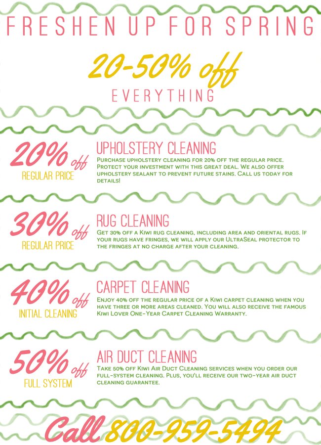 KIWI Lovers, get your home spring ready with our spring sale! Don't miss these deals when it comes to your spring cleaning!