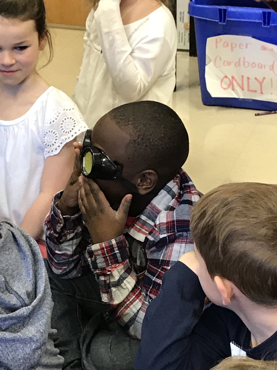 MrsKsOwls's tweet photo. First graders enjoyed learning about vision impairments from Vision and Mobility Specialist Erin Buckley. @CoveSchoolOwls https://t.co/uLjuitaLwM