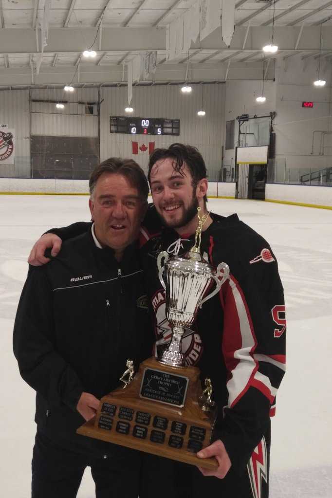 nitroshockey's tweet photo. Congratulations Nitro Alumni Cooper Page for winning HJHL Championship yesterday  with the Airdrie Thunder! @cooper_page 🧨💥KABOOM!!!💥🧨 https://t.co/SOkNedWqc4