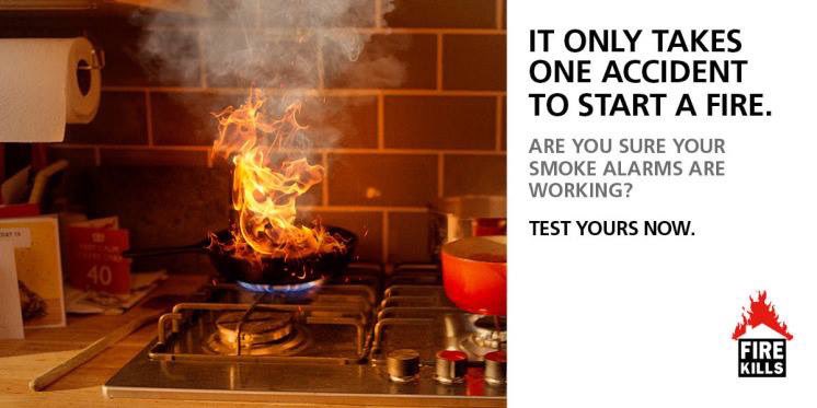 Here at Bishops Stortford we want to remind you that you’re more than seven times more likely to die in a fire in your home if there are no working smoke alarms. Test them regularly. For more fire safety information, visit bit.ly/2FfJwhJ #FireKills