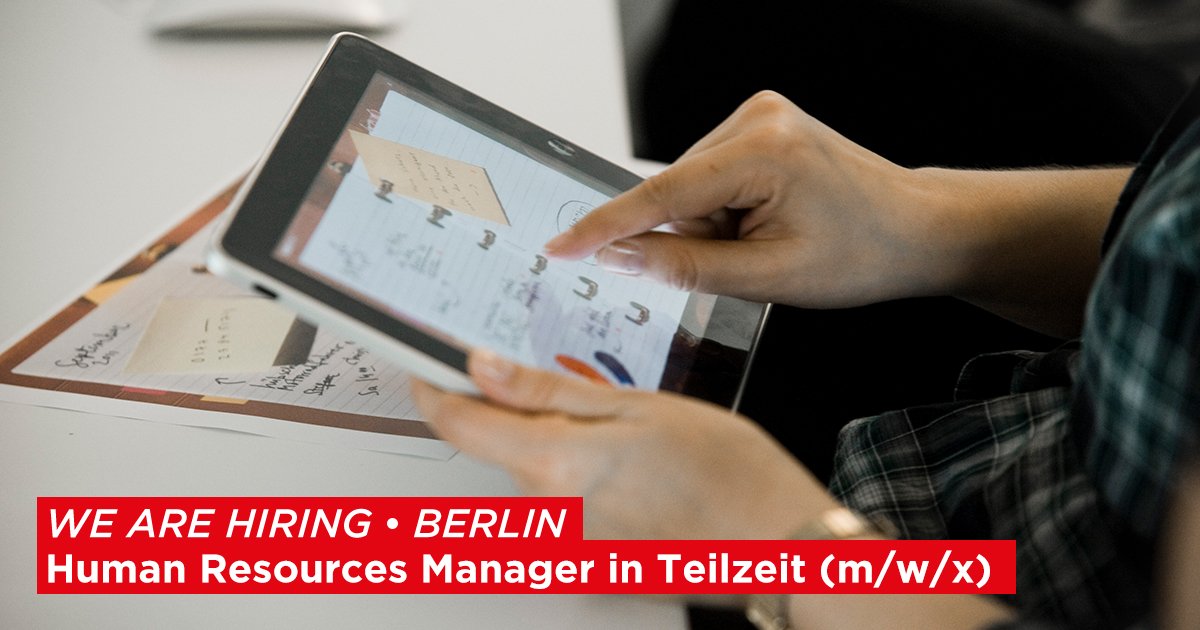 Come work for us! We are looking for a Human Resources Manager (m/w/x). Read more here: rethink-everything.net/jobs/human-res…