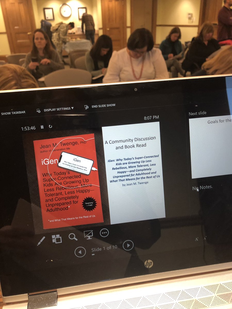 Thanks to all community members who joined us for an engaging conversation last night about the book “iGen”. And thanks especially to <a href="/AshlandClockers/">Ashland Public Schools</a> <a href="/breaulttech/">Carolyn Breault</a> and <a href="/JenniferCutler5/">Jen Cutler (she/her)</a> for representing Ashland Public Schools!