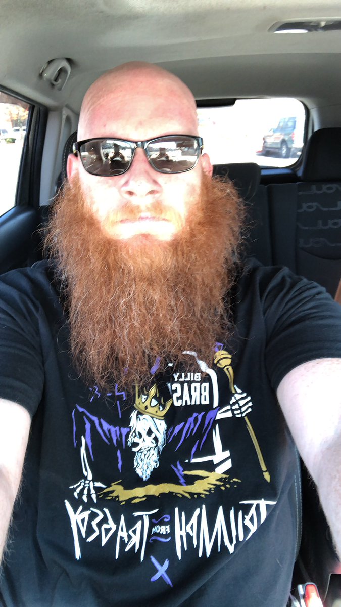 beardedbeastsp's tweet photo. Today’s motivation happens to come from @TheBillyBrash!! Didn’t realize the shirt but damn!!! #TriumphOverTragedy says it all!! 🖕PTSD!!!!! #BeardedBeastMode #AlwaysAWarrior #ComeGetSome https://t.co/wyG2n43WnD