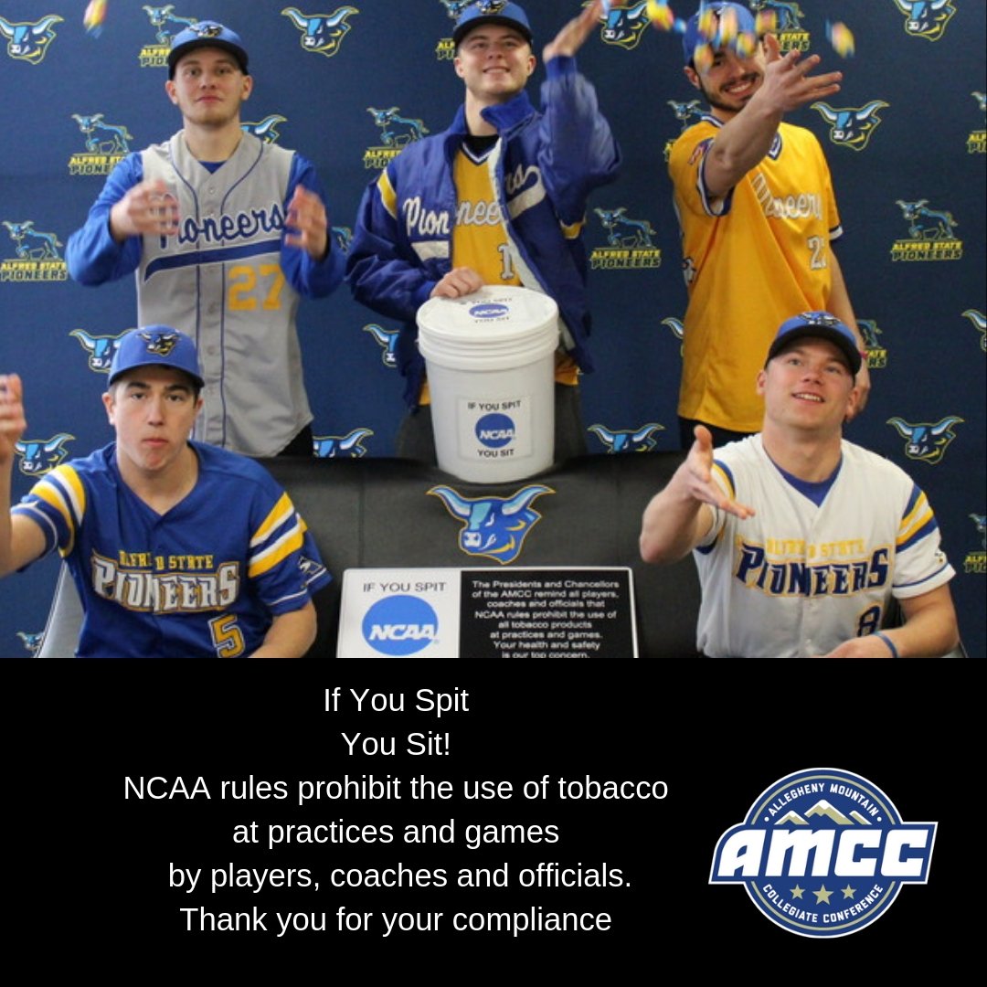 AMCCsports's tweet image. We care about the health and safety of our student-athletes and coaches. Join us in getting chewing tobacco out of the game @ascathletics ⚾️⚾️ #IfYouSpitYouSit
