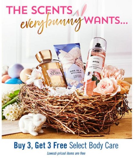 BangorMall's tweet photo. These scents are perfect for spring! Shop in store at @bathbodyworks and enjoy buy 3, get 3 free select body care. Don't wait - this deal ends tomorrow! https://t.co/zACyeieoUx