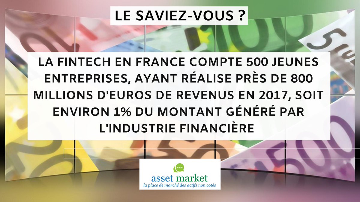 asset_market's tweet photo. LE SAVIEZ-VOUS ? https://t.co/AIQhc2pDX3 #assetmarket #startup #financement #VC #immobilier #notaires #immobilier #foncier #noncoté #livre #bienetre #encheres #arts #patrimoine #vins #francefintech
#fintech https://t.co/QykRqizAiJ