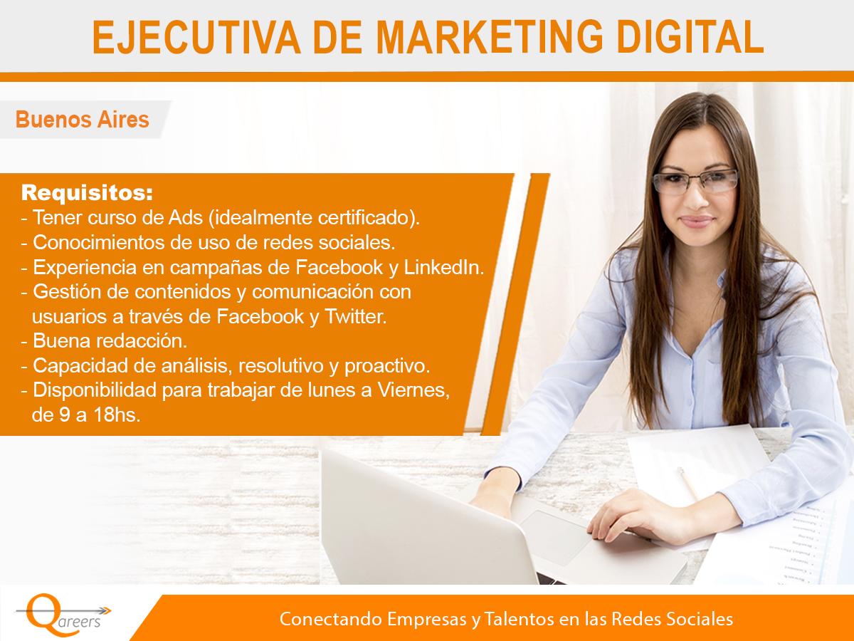 EmpleosEnArgent's tweet photo. **ATENCIÓN**
Se busca Ejecutiva de #MarketingDigital en #BuenosAires.
Postulá aquí 👉 https://t.co/54UyNHQDIx
Más detalles en el link.
#Trabajo #Empleo #Laburo https://t.co/YqW01N7tGC