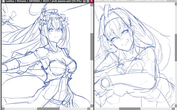 art block is almost gone. tryna get back to the groove
2 jeannes, 1 katarina, and 1 nero 
