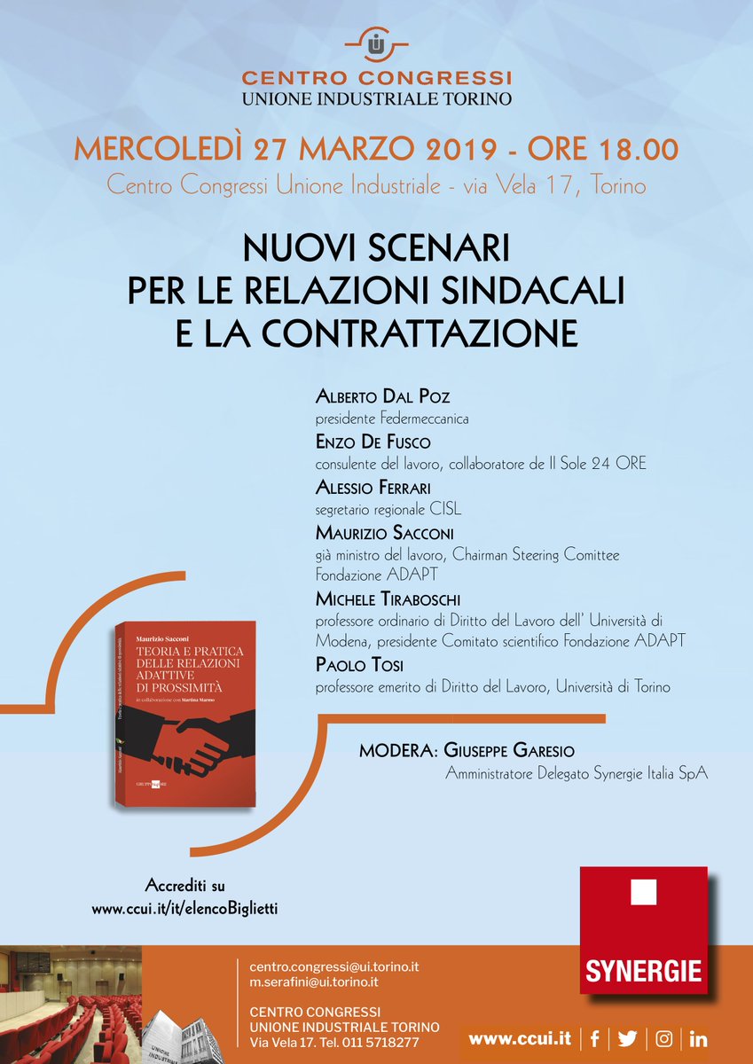 SynergieItalia's tweet photo. A 8anni da entrata in vigore, il #contrattodiprossimità è di diritto nel sistema #relazionisindacali. "Strumento efficace per risolvere i problemi di aziende e lavoratori- dice @EnzoDeFusco -è il più innovativo degli ultimi 50 anni di diritto del #lavoro" https://t.co/G9raNV7r64 https://t.co/MeYt875sI3