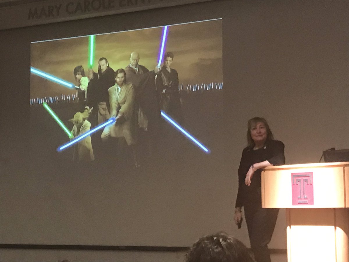 TempleGIM's tweet photo. #templelegend @DarilynMoyer at @TempleHealth grand rounds speaking in JEDI (just, equitable, diverse, inclusive) medicine. #womeninmedicine https://t.co/alRwfLS9bZ