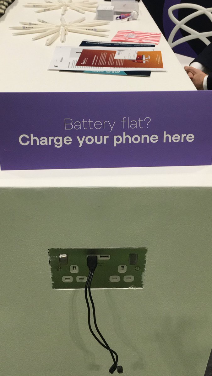 Phone running low on charge <a href="/CallCentreEx/">Contact Centre & Customer Experience Expo UK</a>? Swing by and get some juice. Stand 454. #CallContact19