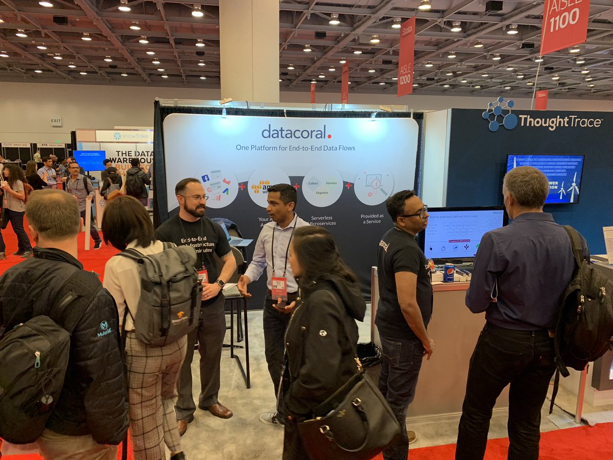 datacoralhq's tweet image. #datacoral #stratadata a super busy day at our booth yesterday. A lot of you signed up for the free assessment of your data infrastructure. That option is still available today in case you haven’t availed it. Come visit us at booth 1044.
