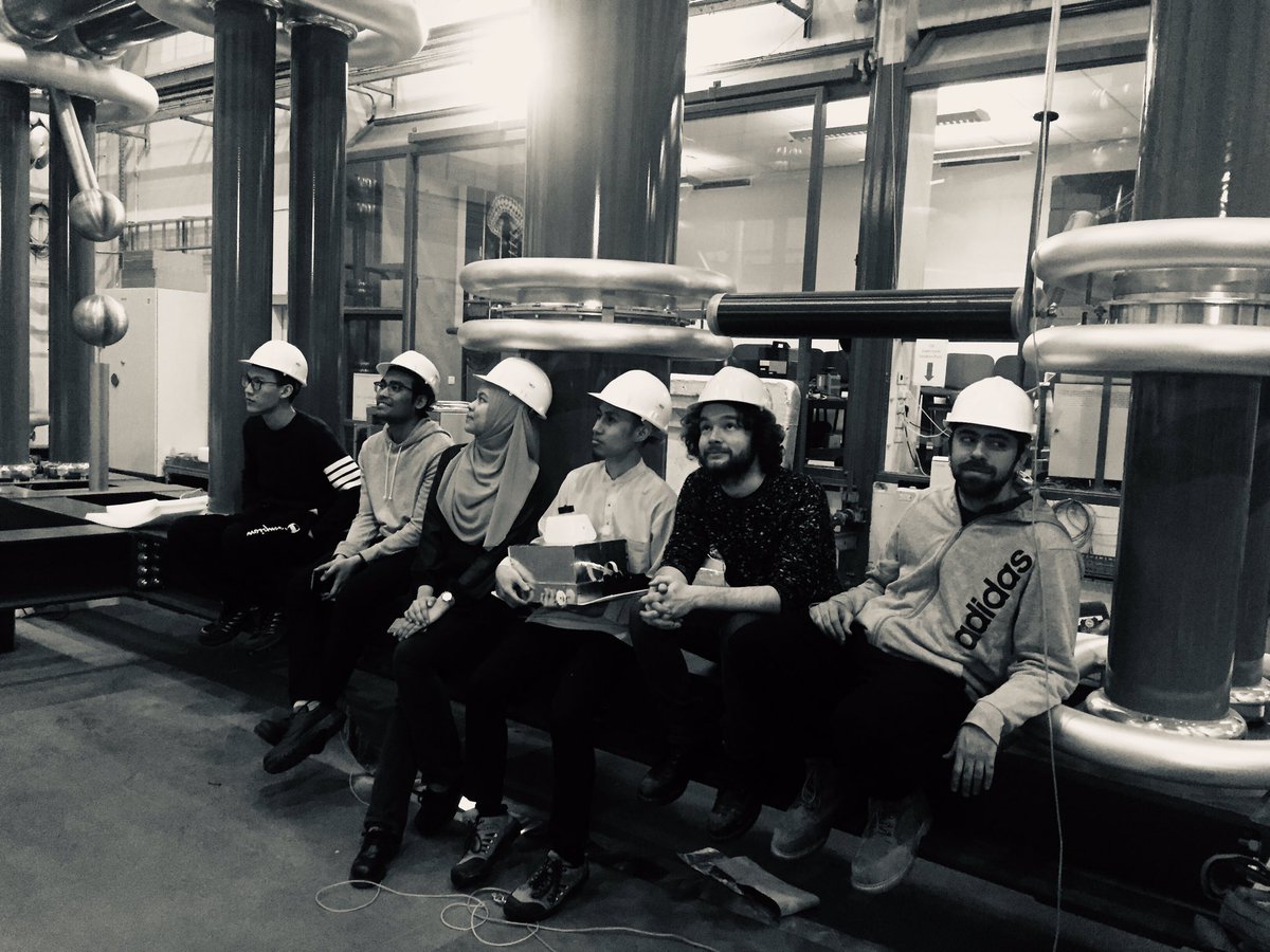 “Dissertation atop a 600000 Volts”.....Our MENG students recreate the famous ‘Lunch atop a Skyscraper’ photo in the <a href="/HighVoltage_UoM/">High Voltage Labs</a>